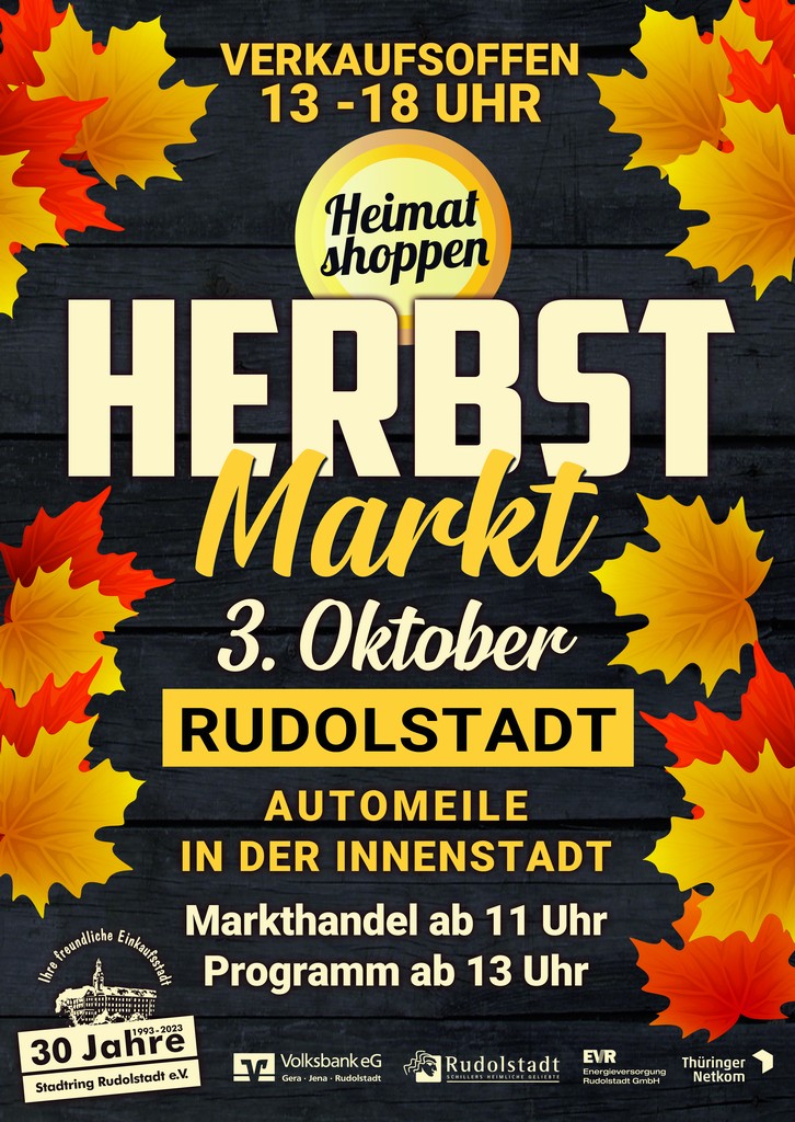 Plakat Herbstmarkt 2023
