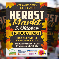 Herbstmarkt Rudolstadt am 3. Oktober