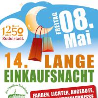 14. Lange Einkaufsnacht  am 8. Mai - „Rudolstadt treibt’s bunt!“